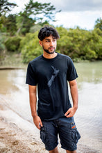 Load image into Gallery viewer, Black Merino Men's Tee Shirt - Short Sleeve