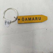 Load image into Gallery viewer, Yellow Sign Post Keyrings - Various
