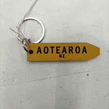 Load image into Gallery viewer, Yellow Sign Post Keyrings - Various
