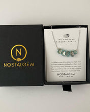 Load image into Gallery viewer, Nostalgem - Paua Shell Whānau Family Beachstone Necklace - Gold Plate or Sterling Silver