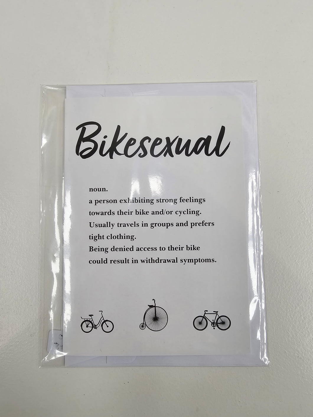 Bikesexual Greeting Card