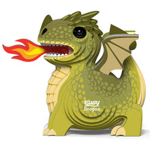Load image into Gallery viewer, Eugy Dragon - Green - 3D Model Kit