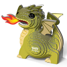 Load image into Gallery viewer, Eugy Dragon - Green - 3D Model Kit
