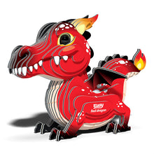 Load image into Gallery viewer, Eugy Dragon - Red - 3D Model Kit

