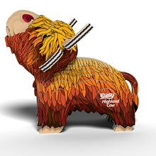 Load image into Gallery viewer, Eugy Highland Cow 3D Model Kit