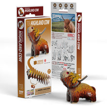 Load image into Gallery viewer, Eugy Highland Cow 3D Model Kit