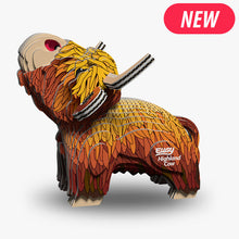 Load image into Gallery viewer, Eugy Highland Cow 3D Model Kit