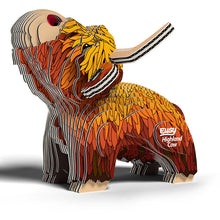 Load image into Gallery viewer, Eugy Highland Cow 3D Model Kit