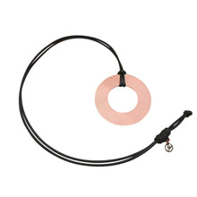 Load image into Gallery viewer, Circular Circle Leather Necklace