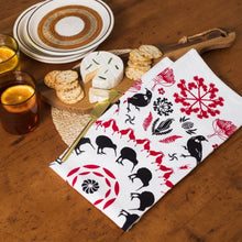 Load image into Gallery viewer, Ali Davies Tea Towel - Iconic NZ - available late 2025