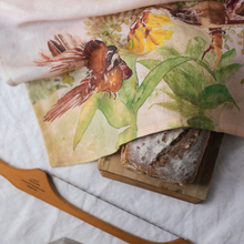Load image into Gallery viewer, Ali Davies Tea Towel - Pīwakawka - Fantail - to be discontinued