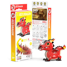 Load image into Gallery viewer, Eugy Dragon - Red - 3D Model Kit

