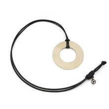 Load image into Gallery viewer, Circular Circle Leather Necklace