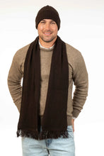 Load image into Gallery viewer, Plain Merino Possum Scarf with Fringe by Koru Knitwear - available in several colours
