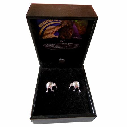 Kiwi Stud Earrings - Sterling Silver