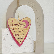 Load image into Gallery viewer, Hanging Ornament - Love You to the Moon - Satin Acrylic