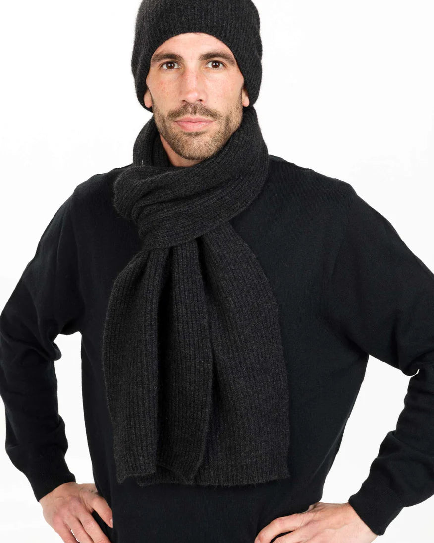 Slouch Scarf by Native World - Charcoal