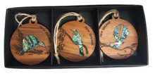 Load image into Gallery viewer, PAUA - RIMU DECORATION TRIO