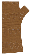 Load image into Gallery viewer, Crown & Feathers Textured Merino Wool Fingerless Gloves - Various colours