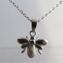 Load image into Gallery viewer, Silver Bee Pendant