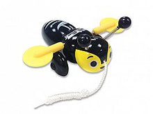 Load image into Gallery viewer, All Blacks Buzzy Bee Pull-Along Toy