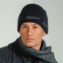 Load image into Gallery viewer, Black Fern Beanie