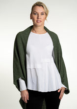 Load image into Gallery viewer, Moss Stitch Shrug in Moss (Green) by Koru Knitwear
