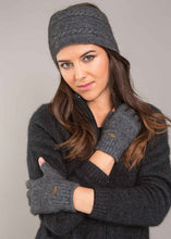 Load image into Gallery viewer, possum merino grey coloured headband on model