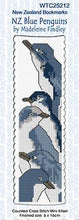 Load image into Gallery viewer, Cross Stitch Bookmark Kit - NZ Blue Penguins
