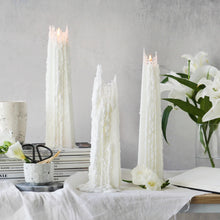 Load image into Gallery viewer, Pinot Blanc Icicle Candle as decor