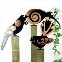 Load image into Gallery viewer, moko birds freestanding garden ornaments
