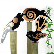 Load image into Gallery viewer, moko birds freestanding garden ornaments