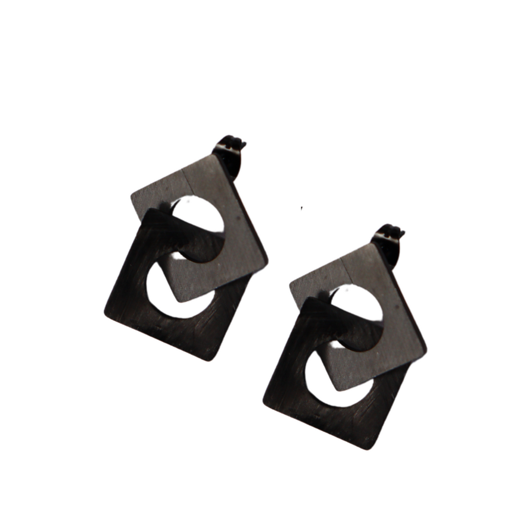 Carre Stud Earrings