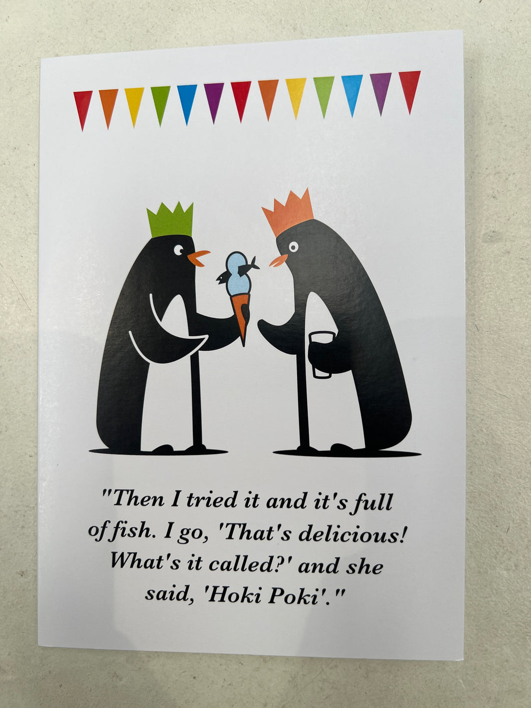 Hoki Poki Penguin Card