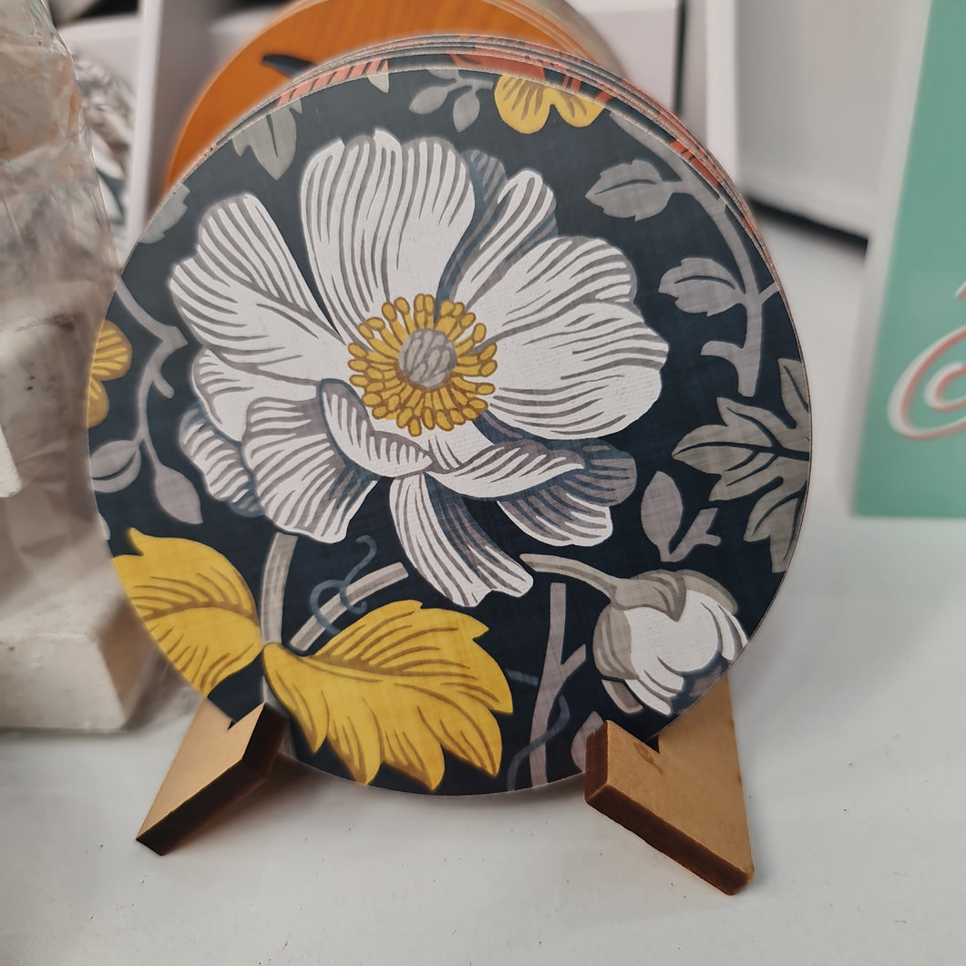 Rare NZ Flowers - Wolfkamp & Stone New Zealand coaster