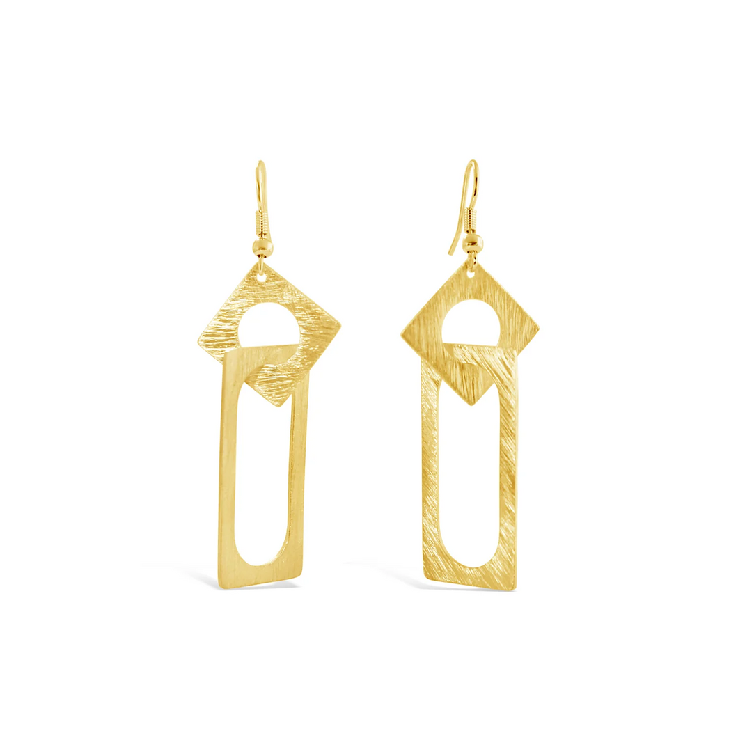 Carre Hook Earrings