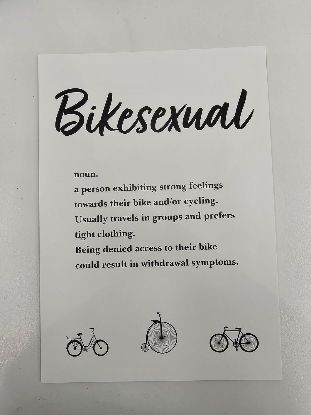 Bikesexual Print - A4