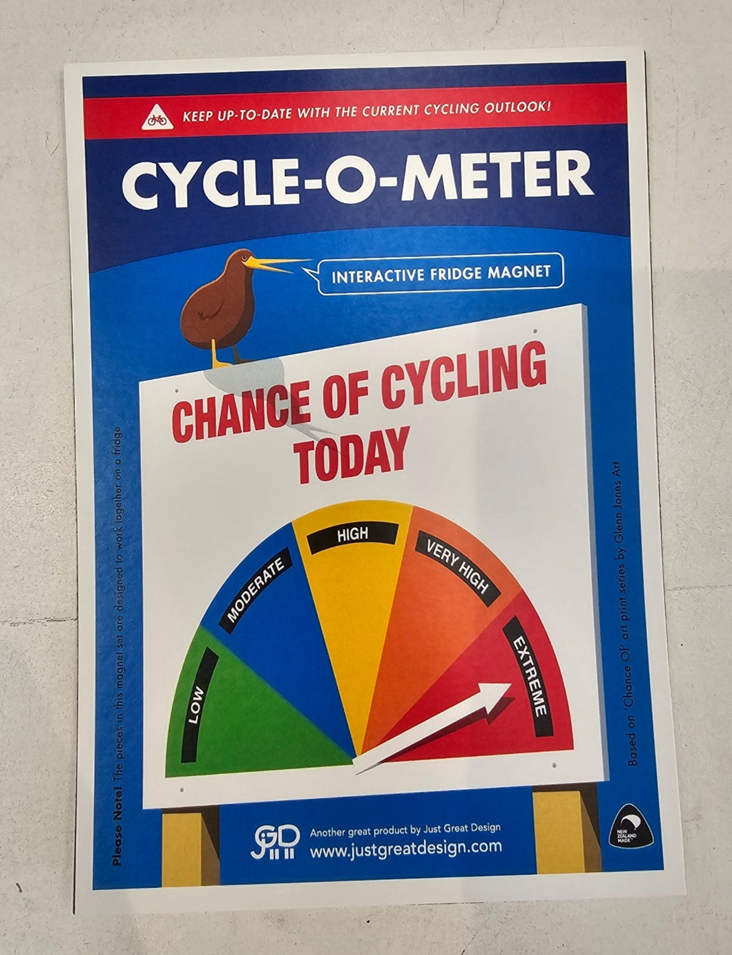 Cycling-O-Meter Interactive Fridge Magnet! - Exclusive