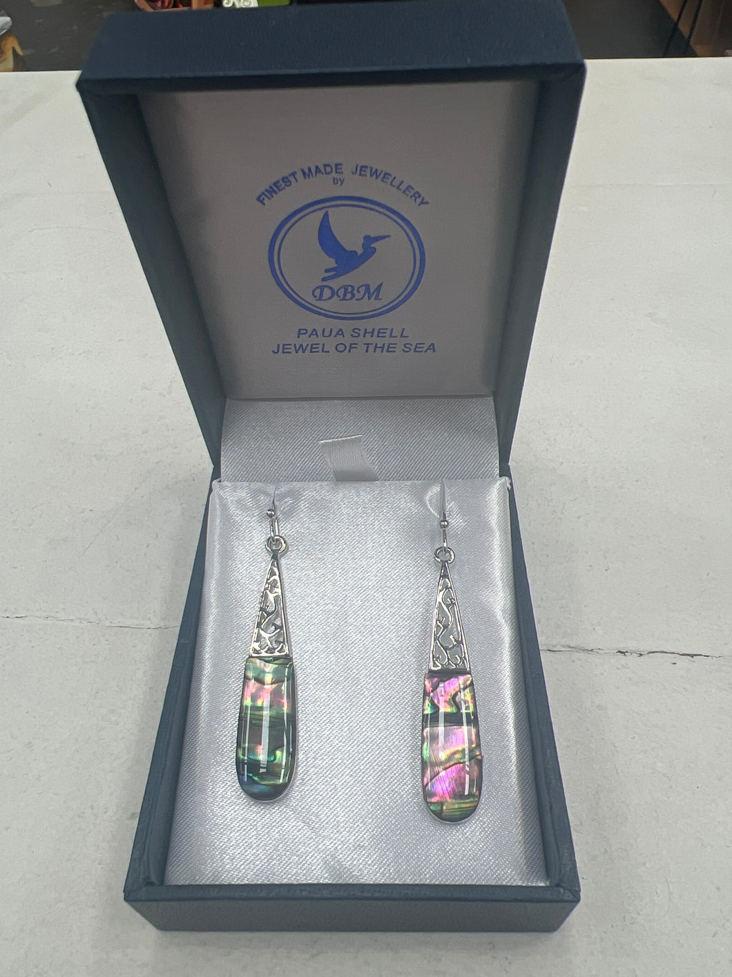 Paua Plated Drop Earrings