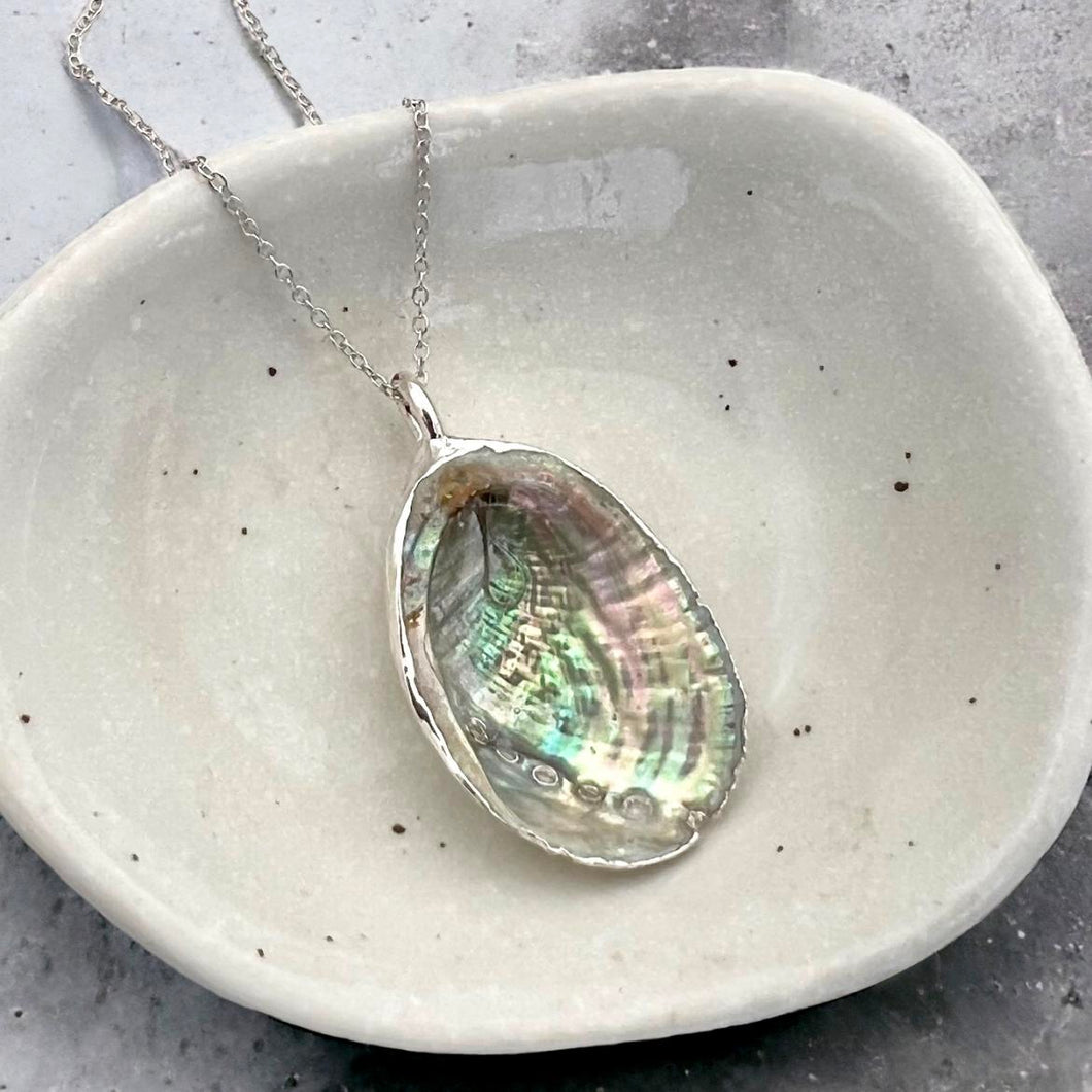 Nostalgem - Paua Shell Large Pendant Necklace