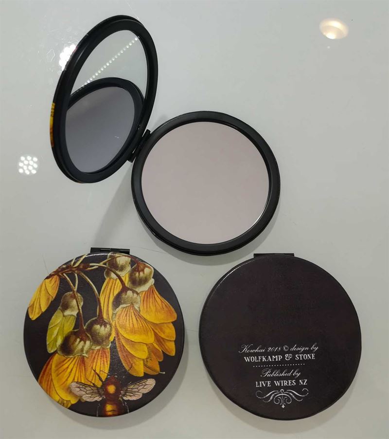 Wolfkamp & Stone - Kowhai & Bee - Cosmetic Mirror