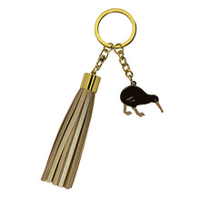 Load image into Gallery viewer, Key Ring Tassel Gold
