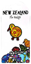 Load image into Gallery viewer, Colorful NZ bird Retro Pin Badge
