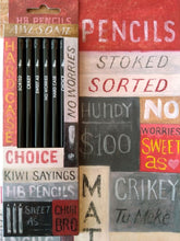 Load image into Gallery viewer, Wolfkamp &amp; Stone - Kiwi Sayings 6 Pkt - Pencils
