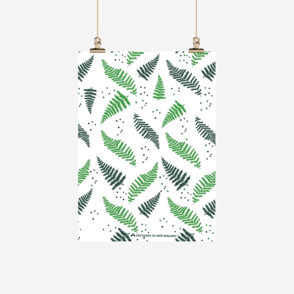 Ali Davies Tea Towel - Ferns