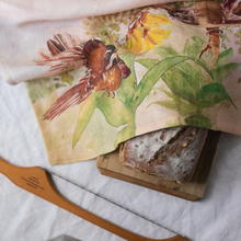 Load image into Gallery viewer, Ali Davies Tea Towel - Pīwakawka - Fantail
