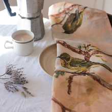 Load image into Gallery viewer, Ali Davies Tea Towel - Korimako - Bellbird
