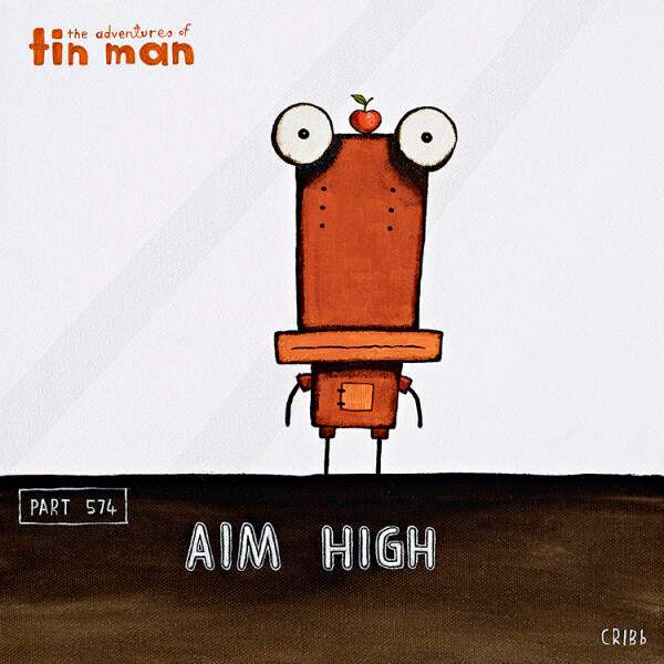 Tin Man - Aim High - Box Framed
