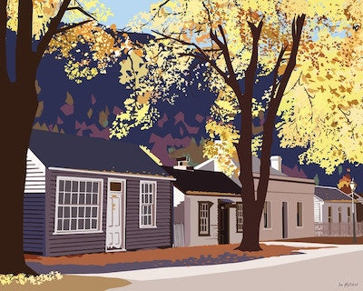 Arrowtown Street Print by Ira Mitchell