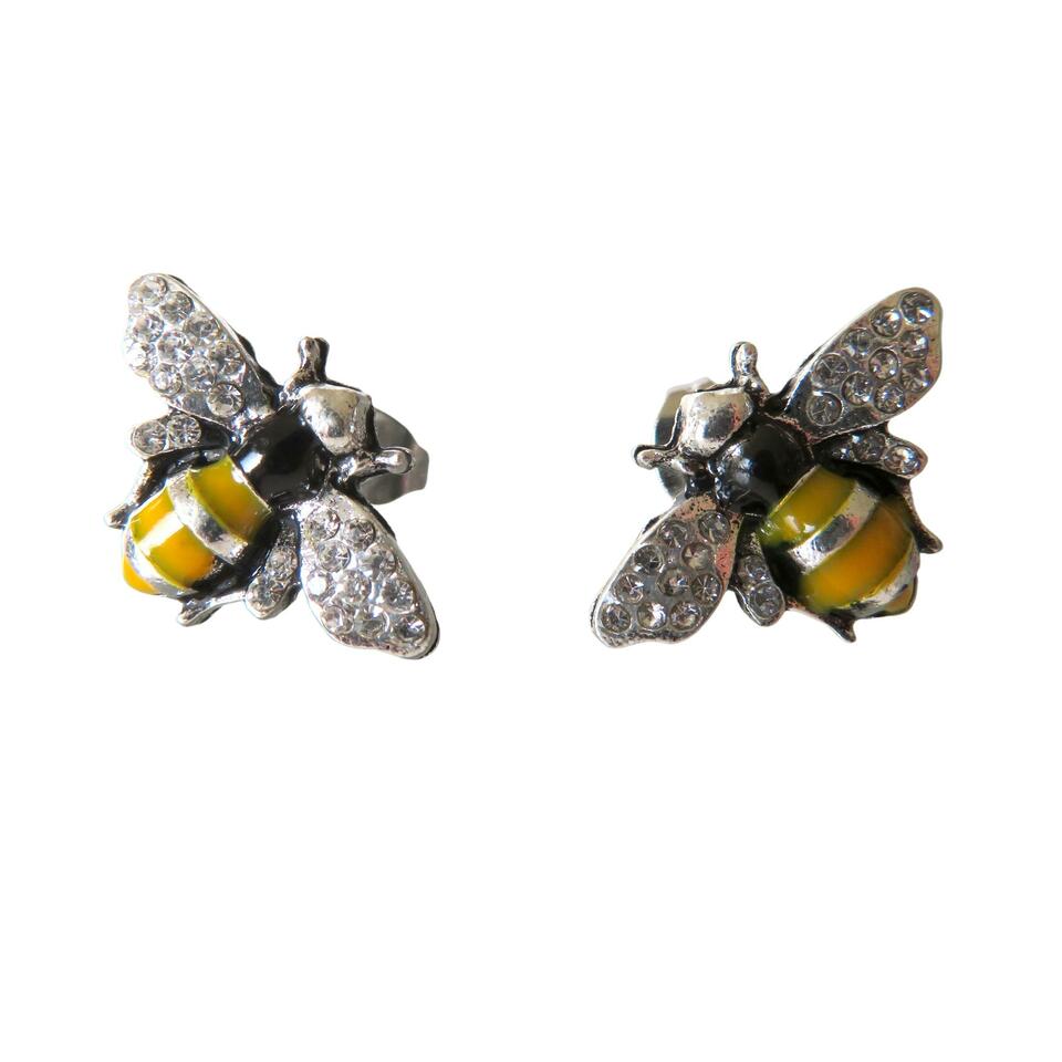 Bee Earrings - Enamel